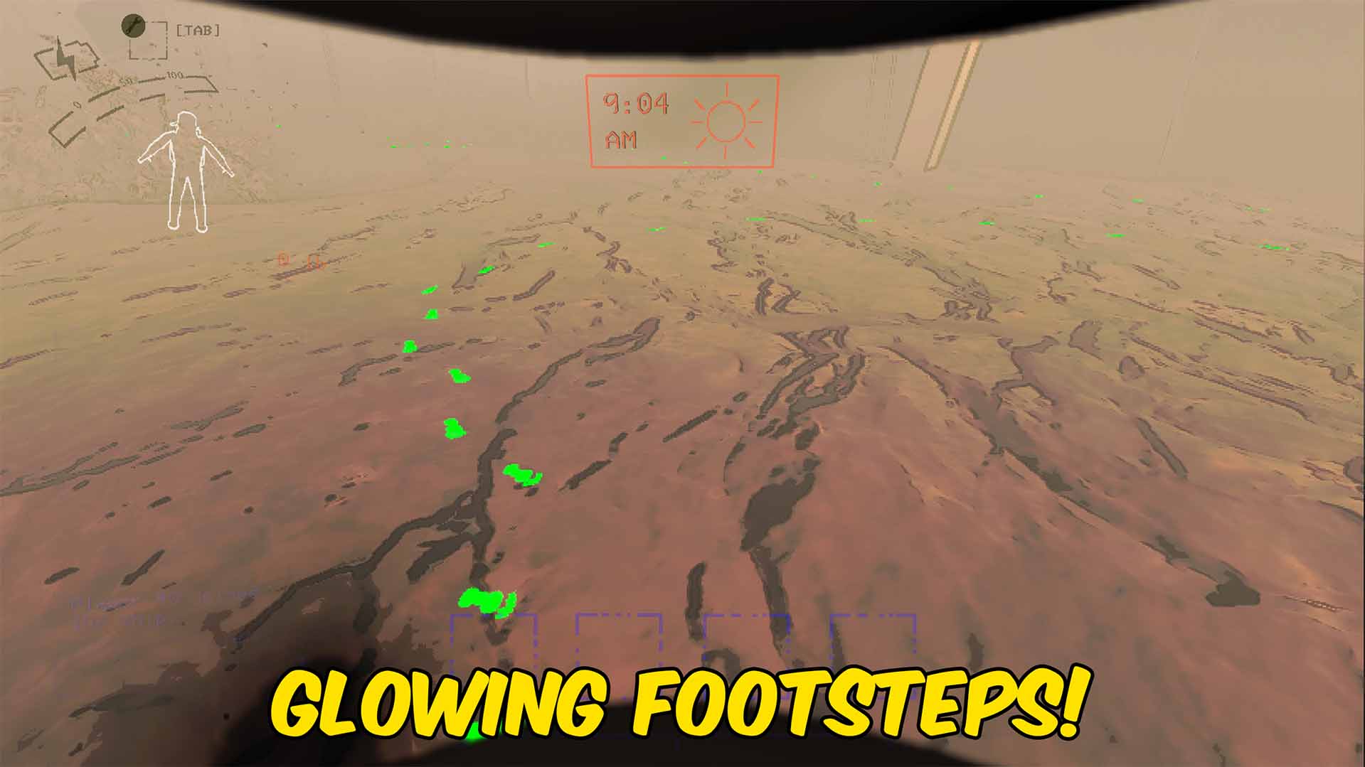 Glowing Footsteps